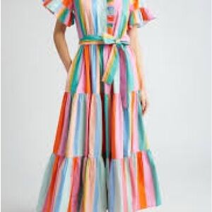 Mille Victoria Colorful Striped Dress
